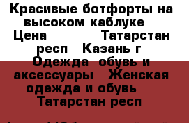 Красивые ботфорты на высоком каблуке  › Цена ­ 4 000 - Татарстан респ., Казань г. Одежда, обувь и аксессуары » Женская одежда и обувь   . Татарстан респ.